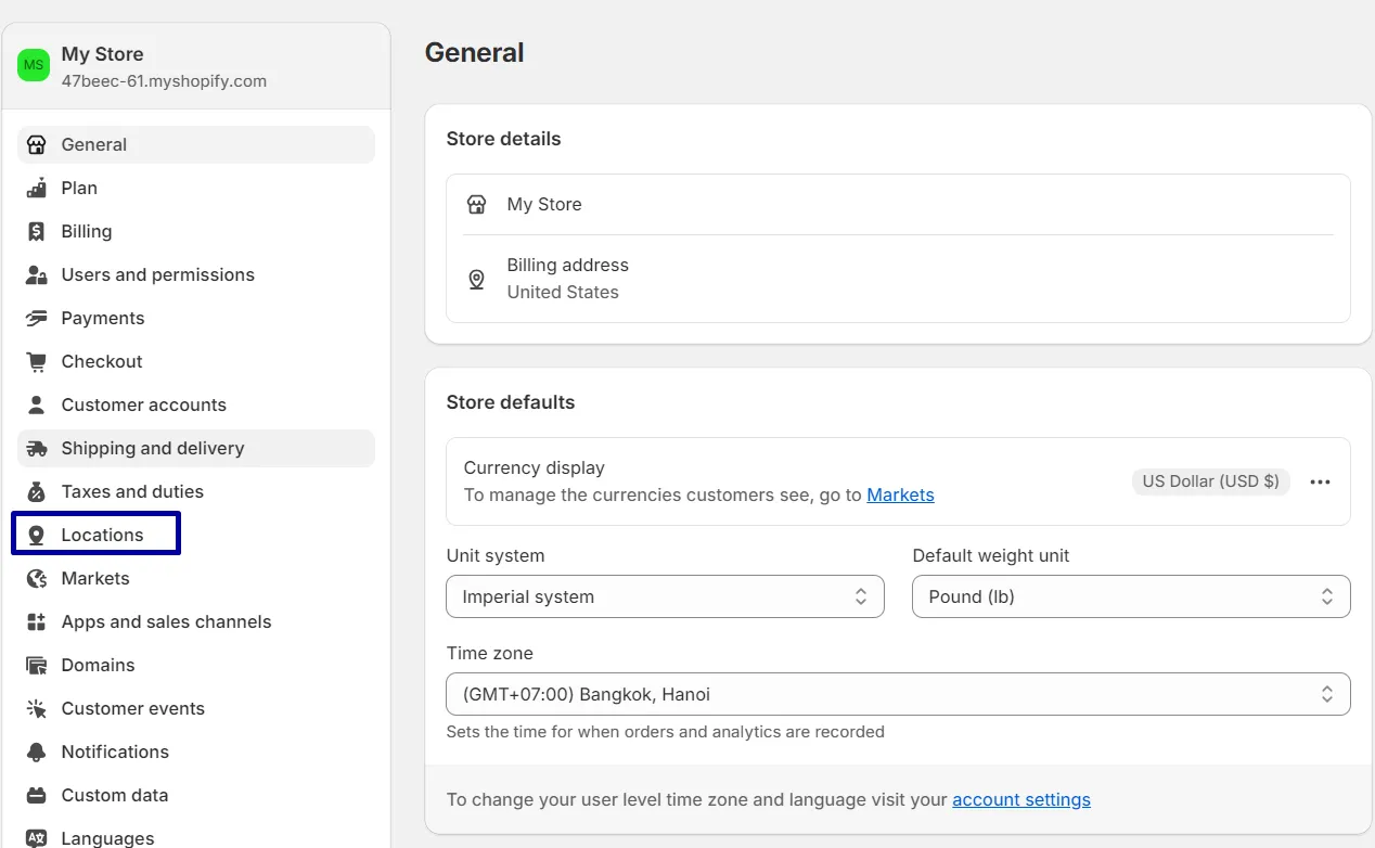 Set Up Fulfillment Locations